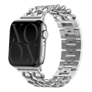 xoxo Wildhearts Apple Watch Stahlarmband - Ketten-Armband (Silver) - 38/40/41/42mm