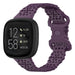 Fitbit Versa 3 Silicone Strap with Pattern (Purple)