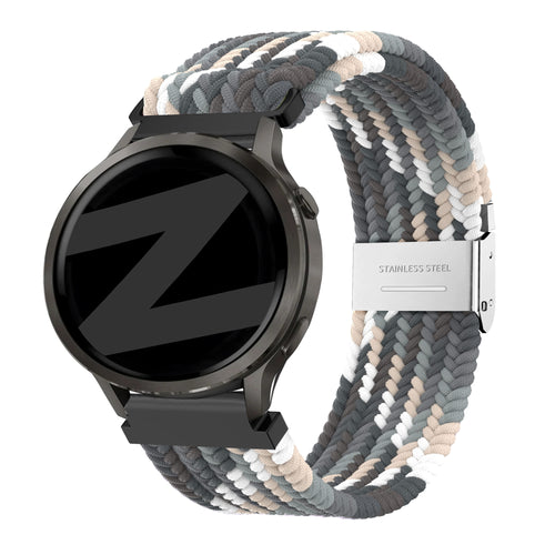 Bandz Garmin Bounce 2 Gewebtes Nylonarmband (Mandala Schwarz)