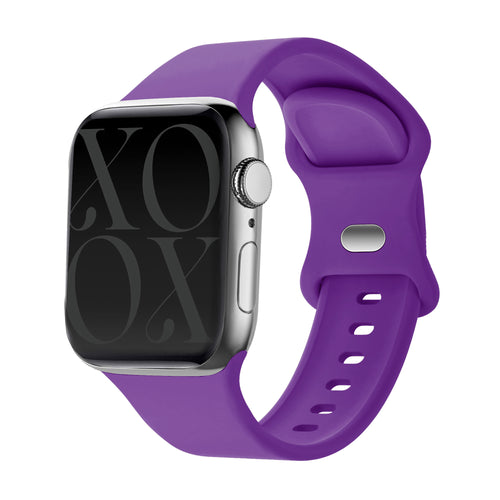 xoxo Wildhearts Apple Watch Silikonarmband (Dunkel Lila)