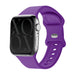 xoxo Wildhearts Apple Watch Silikonarmband (Dunkel Lila)