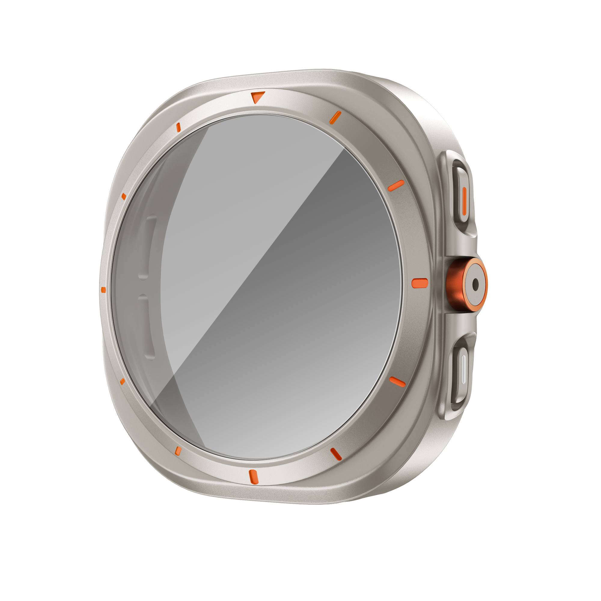 Bandz Samsung Galaxy Watch 7 - 44mm Square PC-Gehäuse mit Glass (Titan)