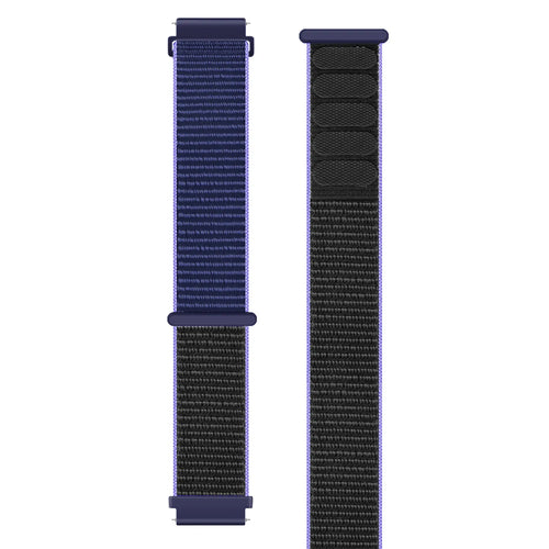 Garmin Forerunner 265 Nylonarmband (Blau/Schwarz)