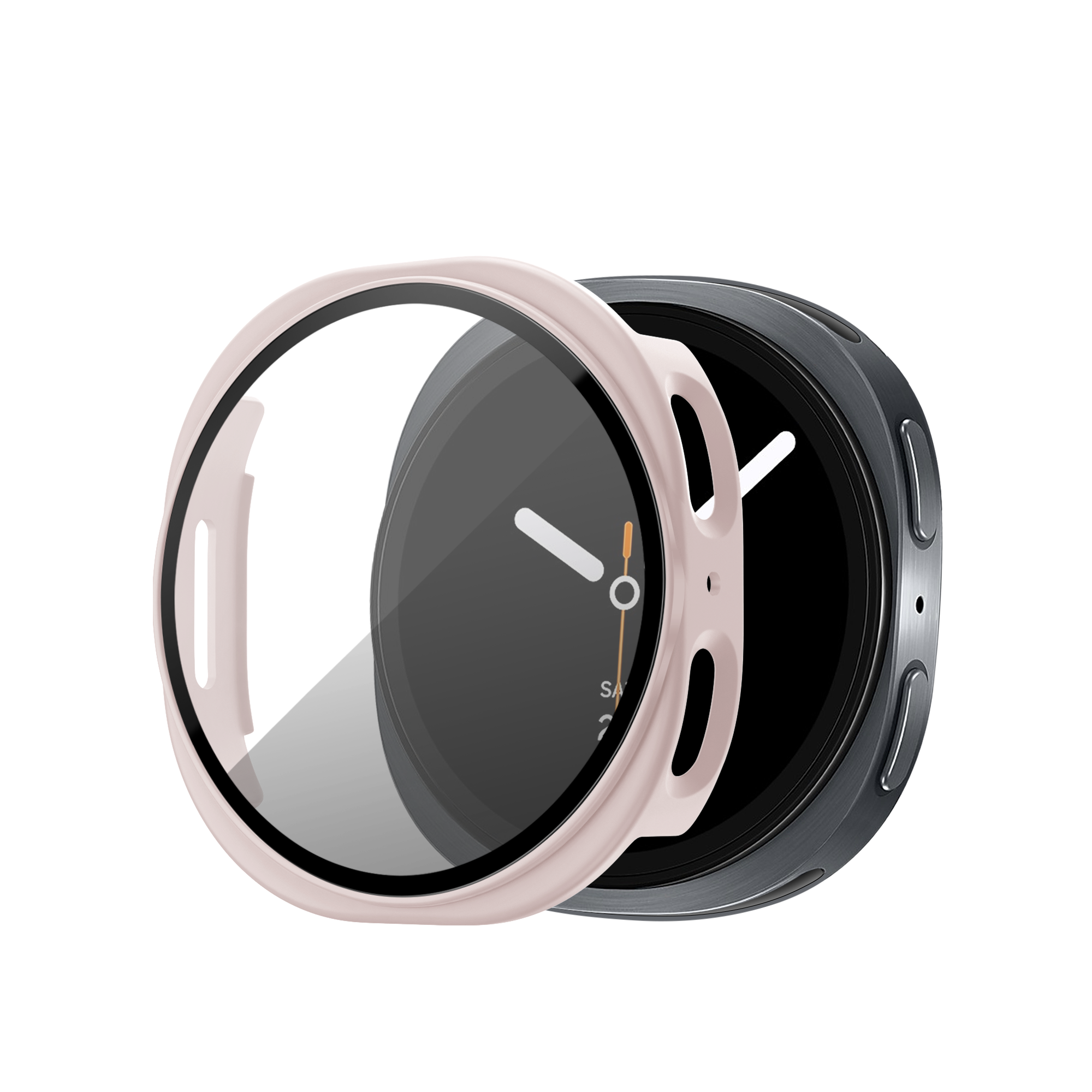 Bandz Samsung Galaxy Watch 8 - 40mm PC Cover with Glass (Pink)