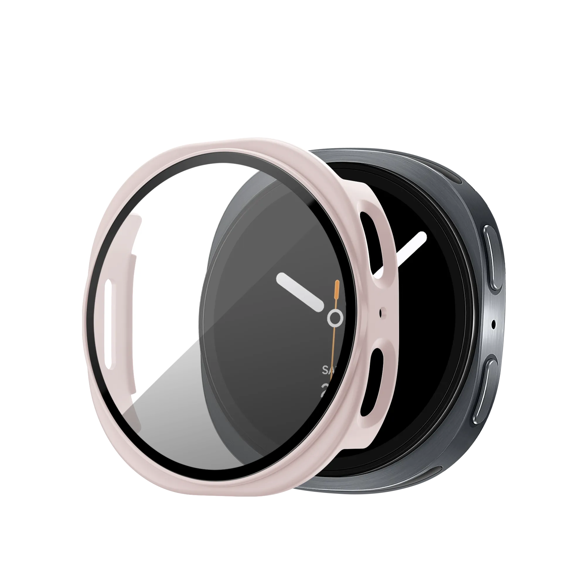 Bandz Samsung Galaxy Watch 8 - 40mm PC Hülle mit Glas (Rosa)