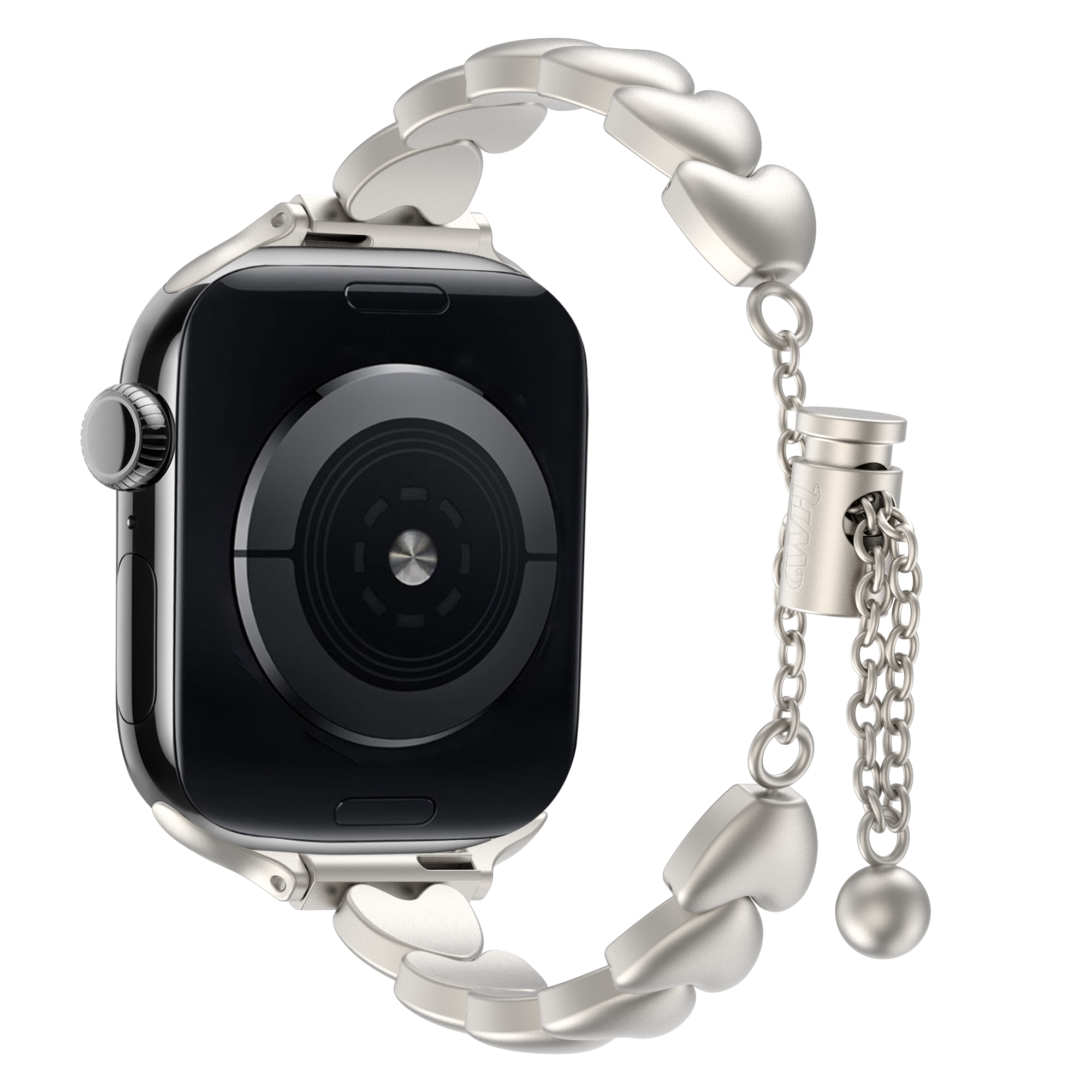 xoxo Wildhearts Apple Watch Steel Strap 'Hearts' (Starlight)