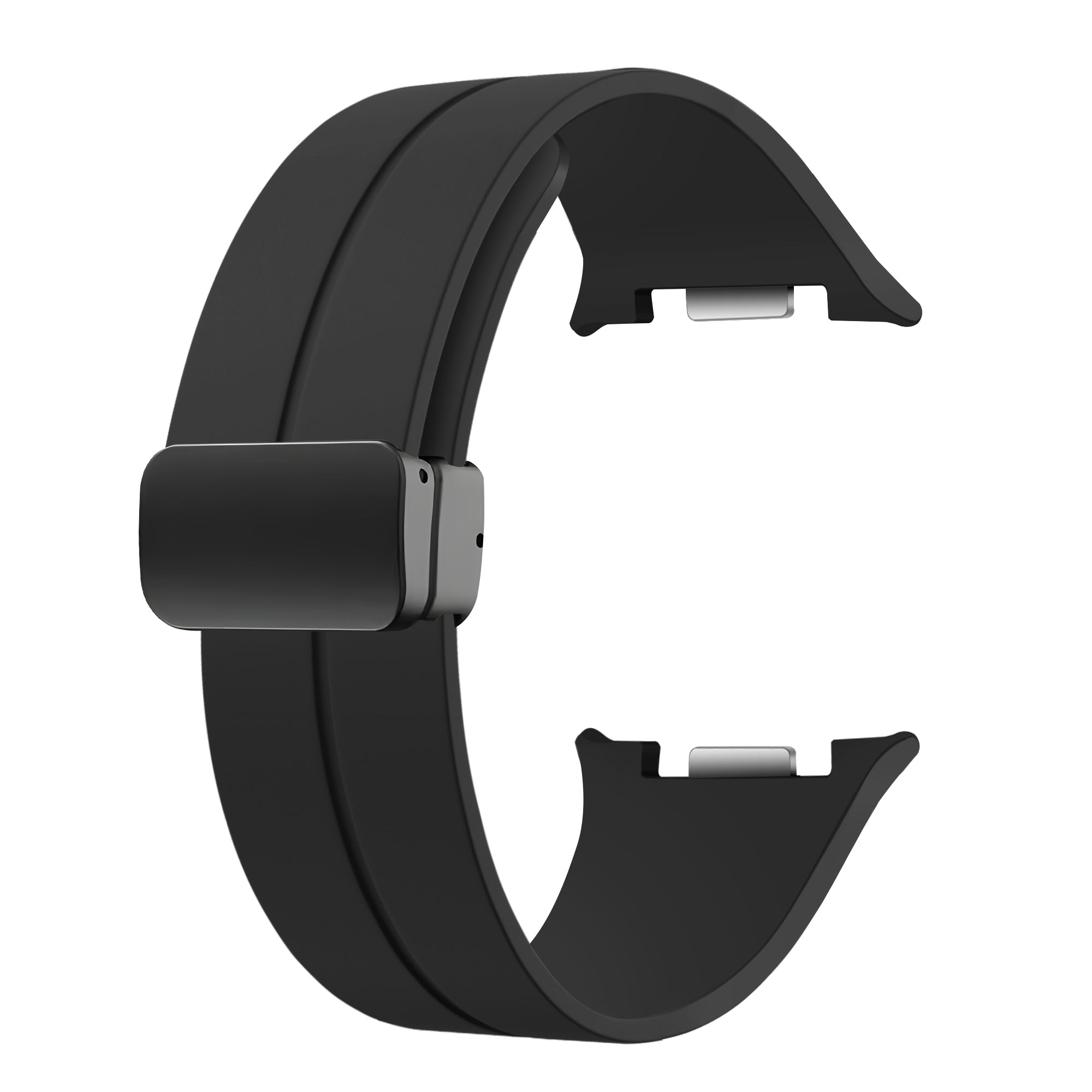 Samsung Galaxy Watch 8 - 40mm D-Schnalle Silikonarmband (Schwarz)