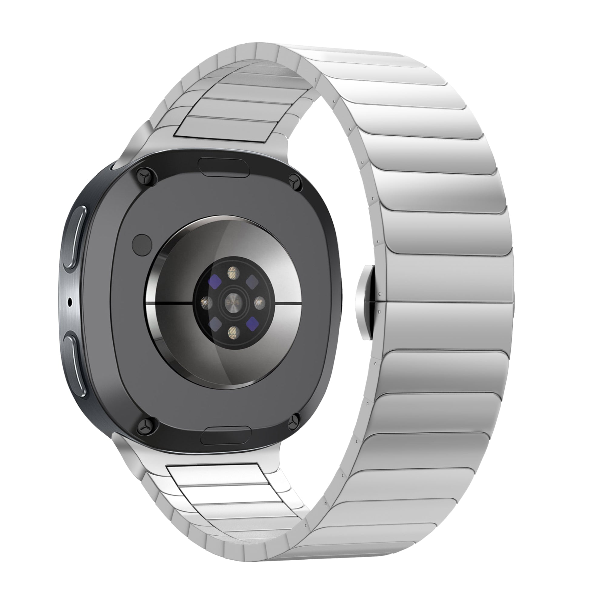 Bandz Samsung Galaxy Watch 8 - 44mm Steel Strap 'One Bead' (Silver)