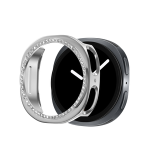 Bandz Samsung Galaxy Watch 8 - 40mm Diamant PC Hülle (Silber)