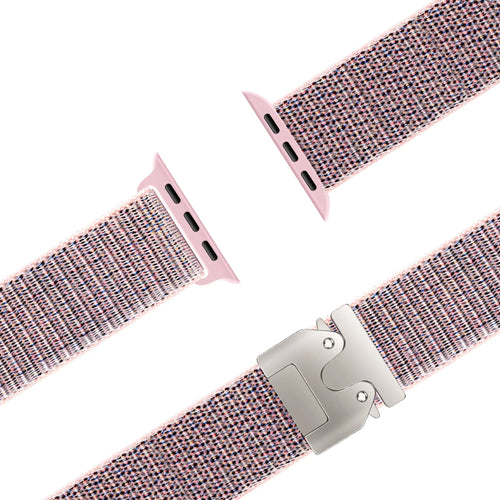 Bandz Apple Watch Nylon Band 'Classic' mit P-Schnalle (pink sand)