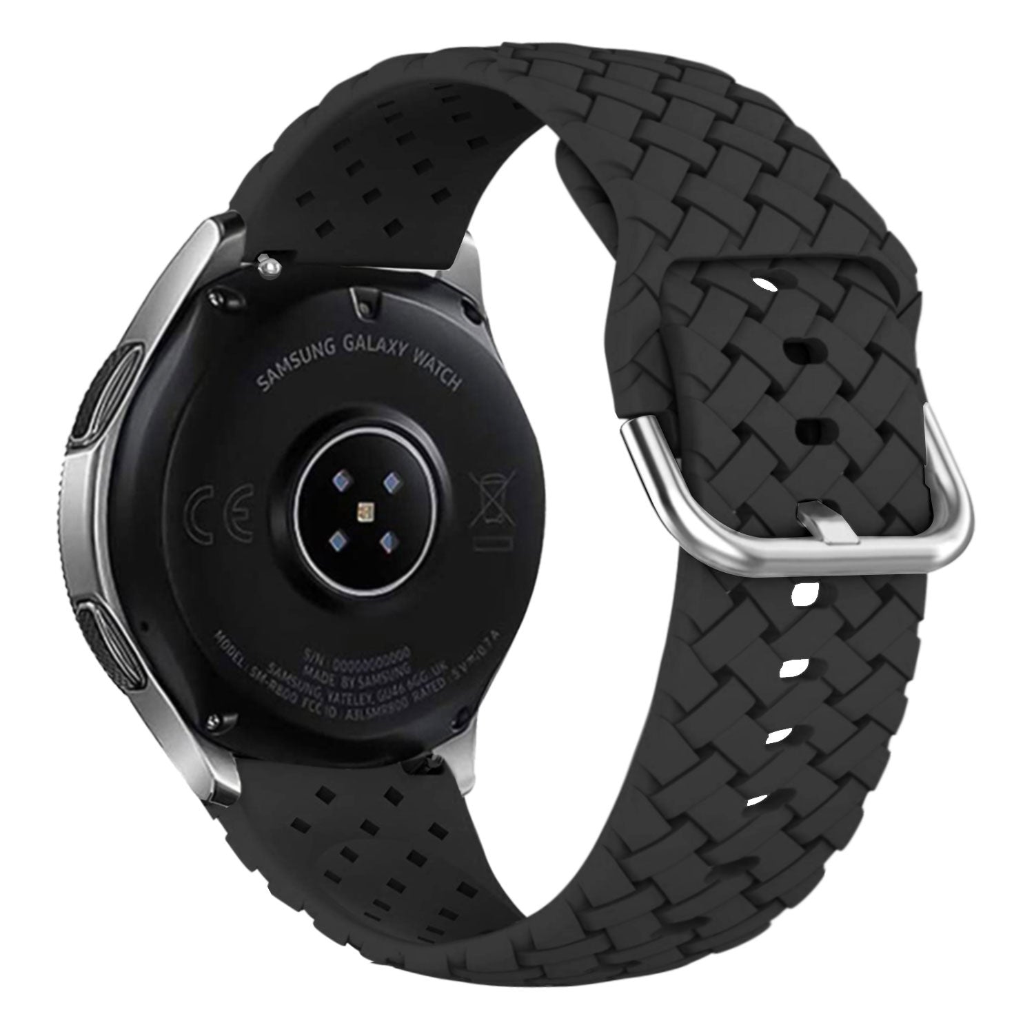 Withings ScanWatch Nova Geflochtenes Silikonarmband (Schwarz)