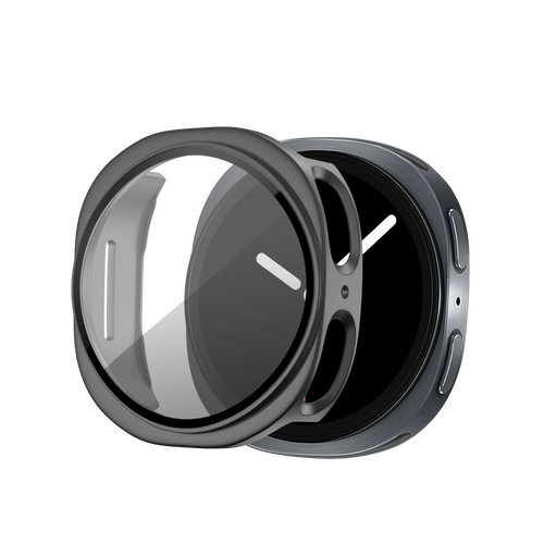 Bandz Samsung Galaxy Watch 8 - 44mm PC Hülle mit Glas (Titan Grau)