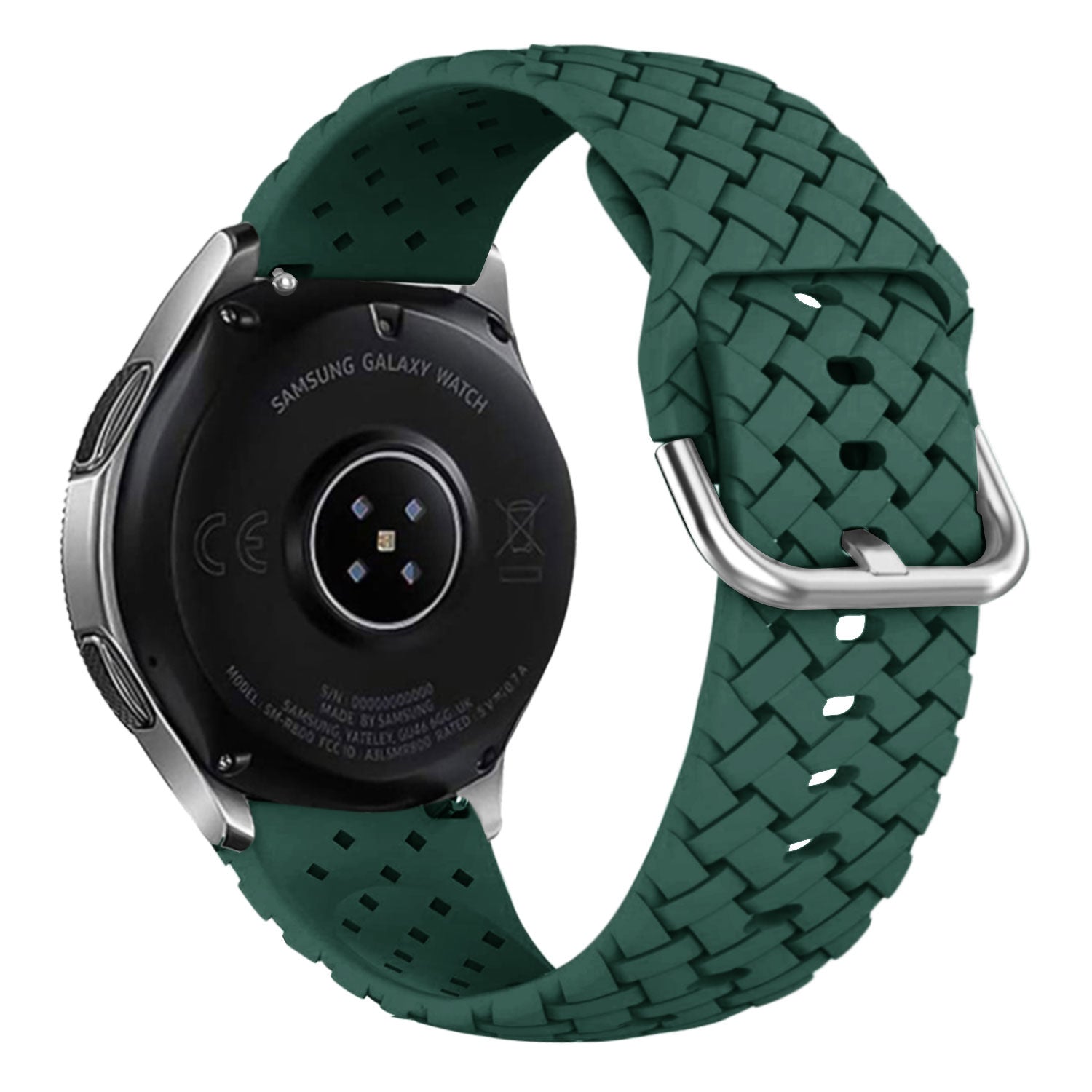 Amazfit Bip U (Pro) Geflochtenes Silikonarmband (Dunkel Grün)