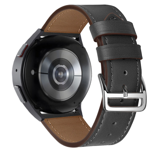 Bandz Amazfit Balance 2 Lederarmband 'Deluxe' (Schwarz)