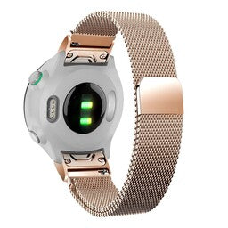 Bandz Garmin Instinct E - 40mm Milanese Loop Armband (Rose Gold)