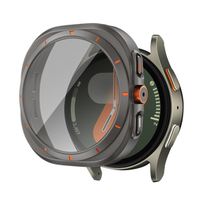 Bandz Samsung Galaxy Watch 7 - 44mm Square PC-Gehäuse mit Glass (Titan Grau)