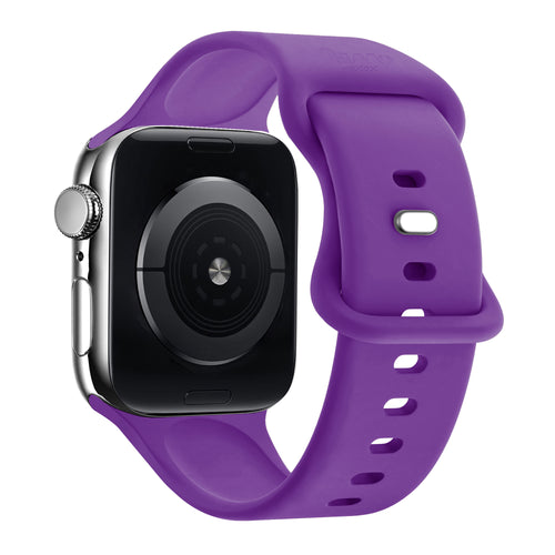 xoxo Wildhearts Apple Watch Silikonarmband (Dunkel Lila)