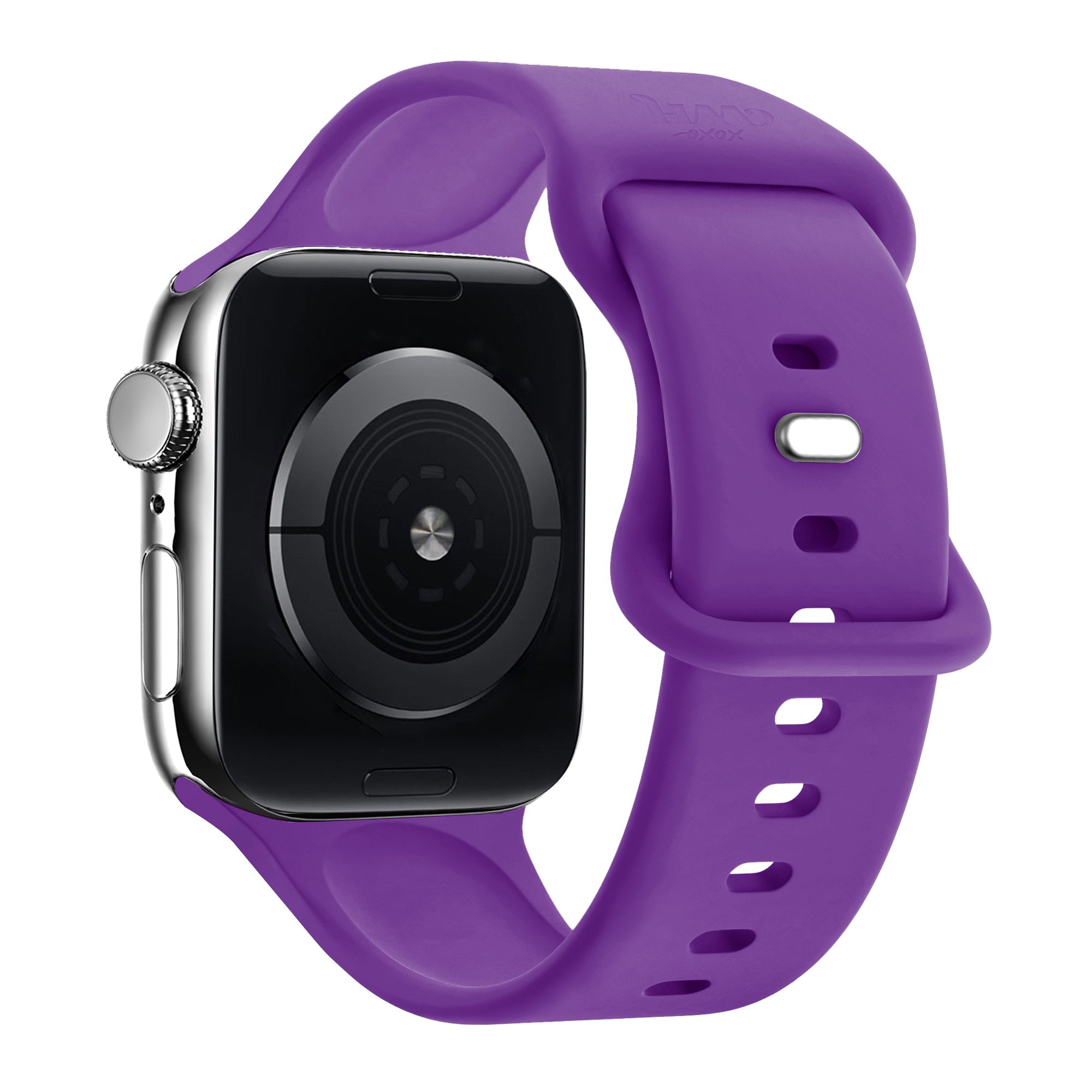 xoxo Wildhearts Apple Watch Silikonarmband (Dunkel Lila)