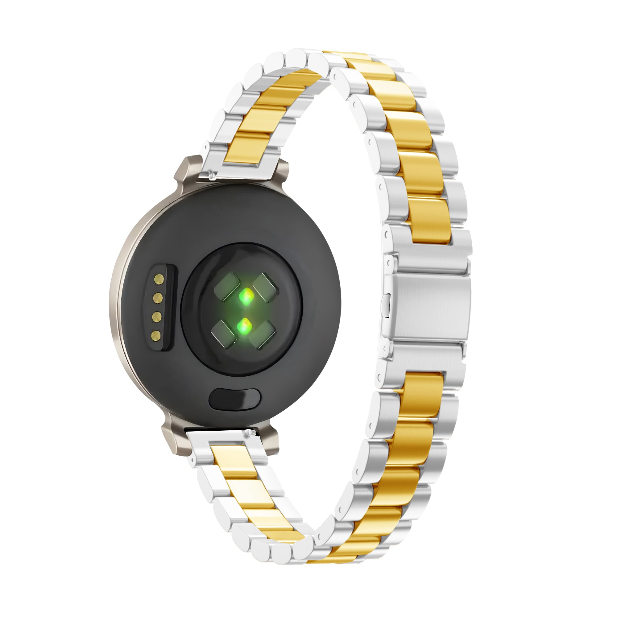 Bandz Garmin Lily 2 Steel Strap 'Classic' (Silver/Gold)