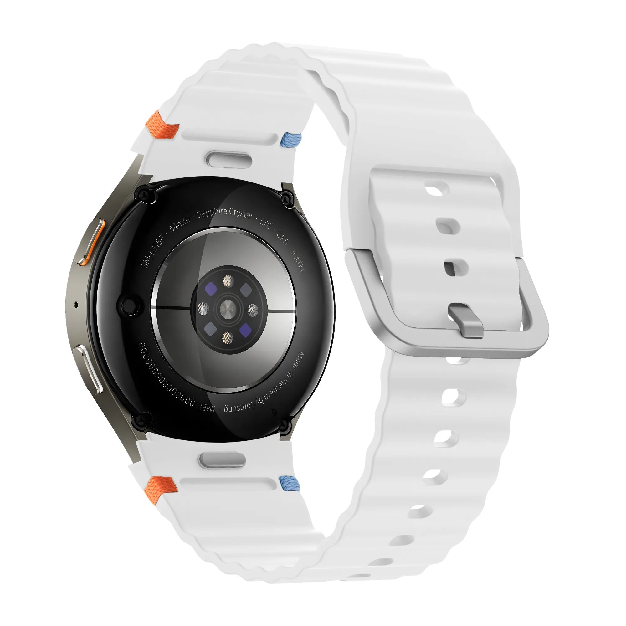 Bandz Samsung Galaxy Watch 4 Classic 46mm Wave-Armband 'Easy Fit' (Weiß)