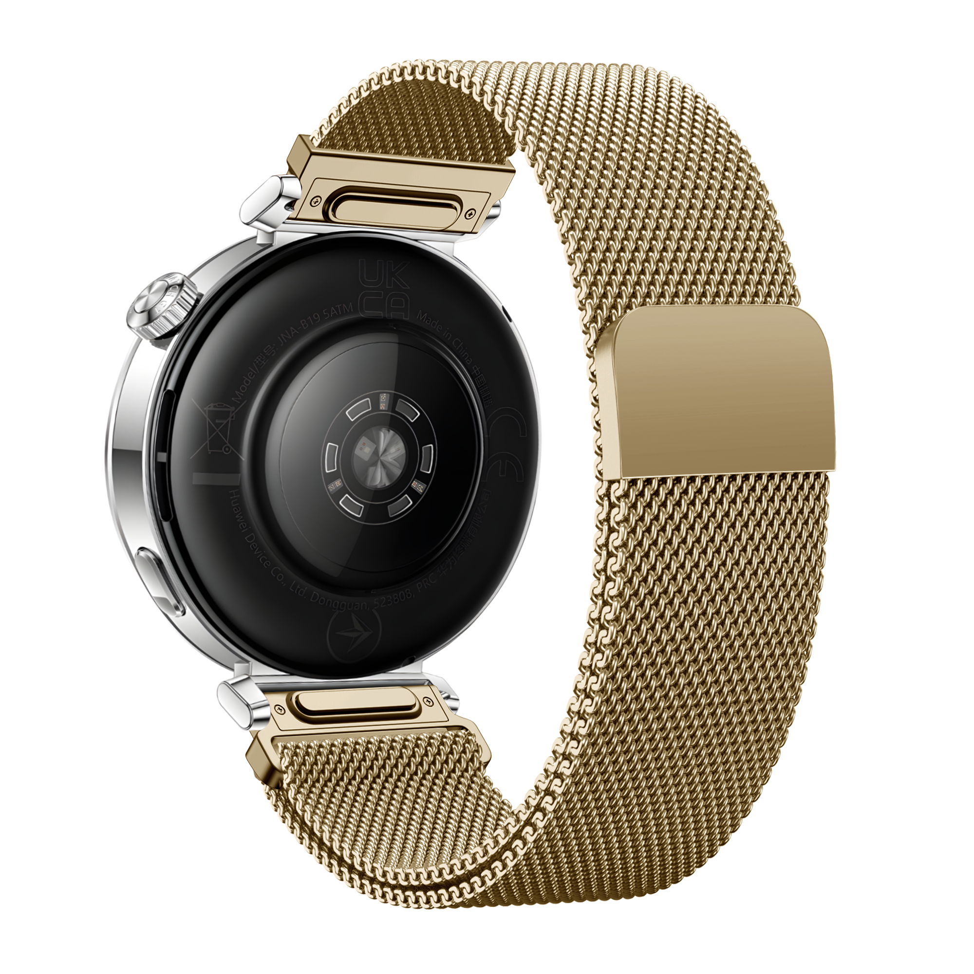 Bandz Huawei Watch GT 5 Pro - 42mm Milanese Armband 'Easy fit' (Gold)