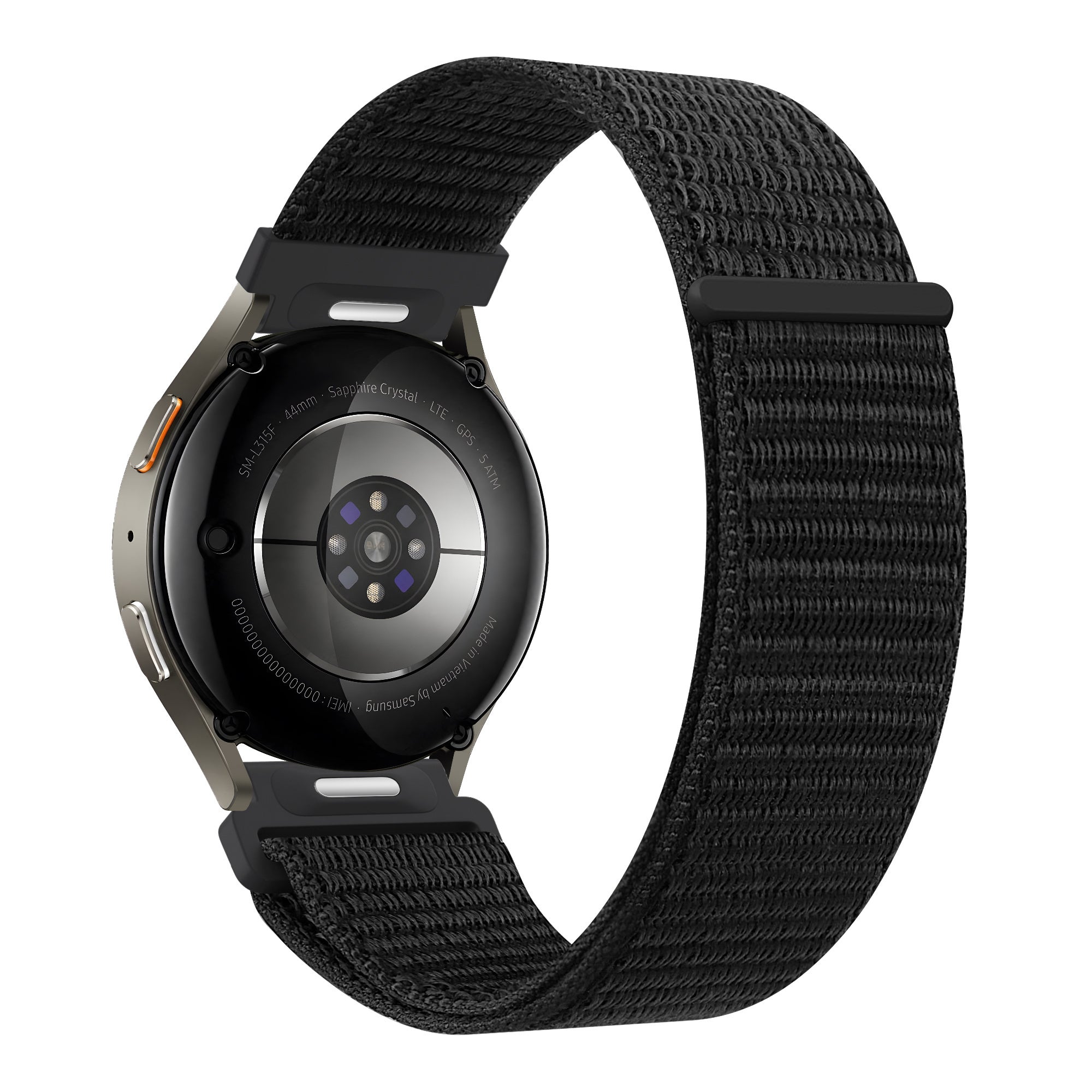 Bandz Huawei Watch GT 5 Pro - 42mm Nylon Strap 'Easy Fit' (Black)