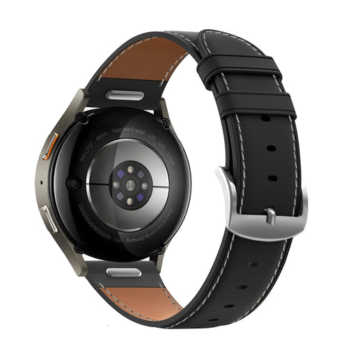 Bandz Levowatch Tiny Leather Strap 'Easy Fit' (Black)