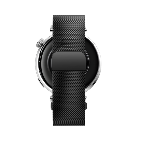 Bandz Withings Steel HR - 36mm Milanese Armband 'Easy fit' (Schwarz)