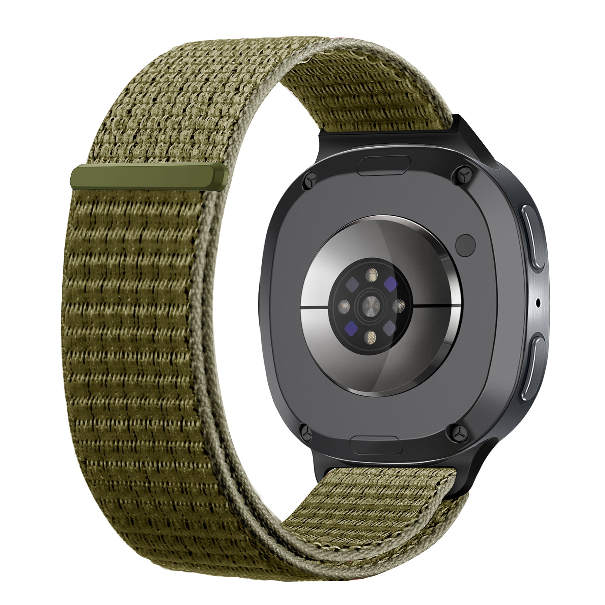 Samsung Galaxy Watch 8 - 44mm Nylonarmband (Olivgrün)