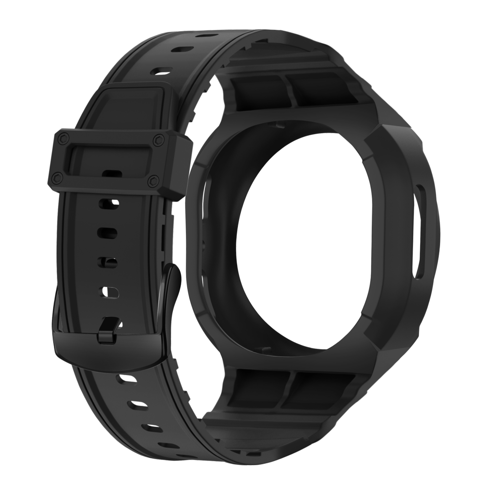 Samsung Galaxy Watch 8 - 44mm TPU Strap with Frame (Black)