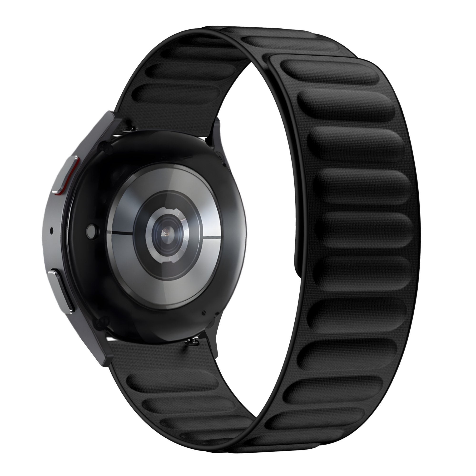 Bandz OnePlus Watch Lite Magnetisches Feingewebtes Armband (Schwarz)