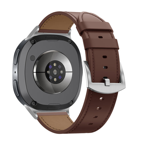 Bandz Samsung Galaxy Watch 8 - 44mm Lederarmband 'Classic' (Braun)