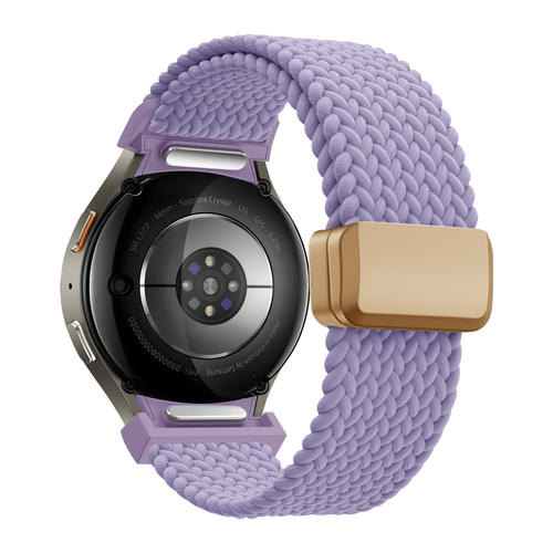 Bandz Samsung Galaxy Watch 5 - 40mm Braided Strap 'Easy Fit' (Lilac)