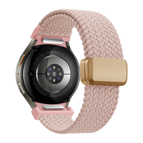 Bandz Samsung Galaxy Watch 6 - 44mm Geflochtenes Armband 'Easy Fit' (Rosa)