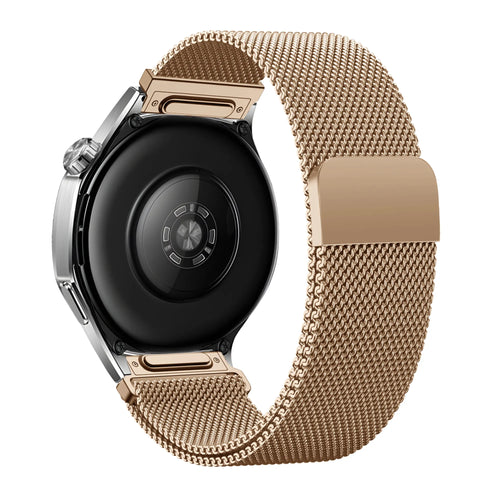 Bandz Huawei Watch GT 2 42mm Milanese Armband 'Easy fit' (Roségold)