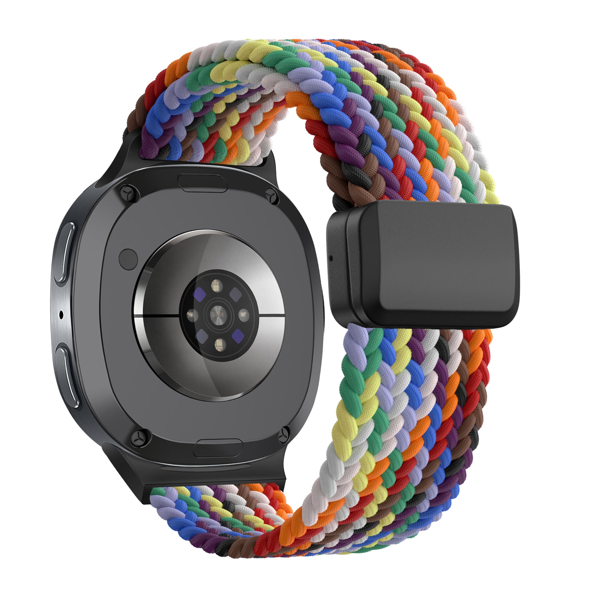 Bandz Samsung Galaxy Watch 8 Classic Magnetisches Geflochtenes Armband (Farbenfroh)