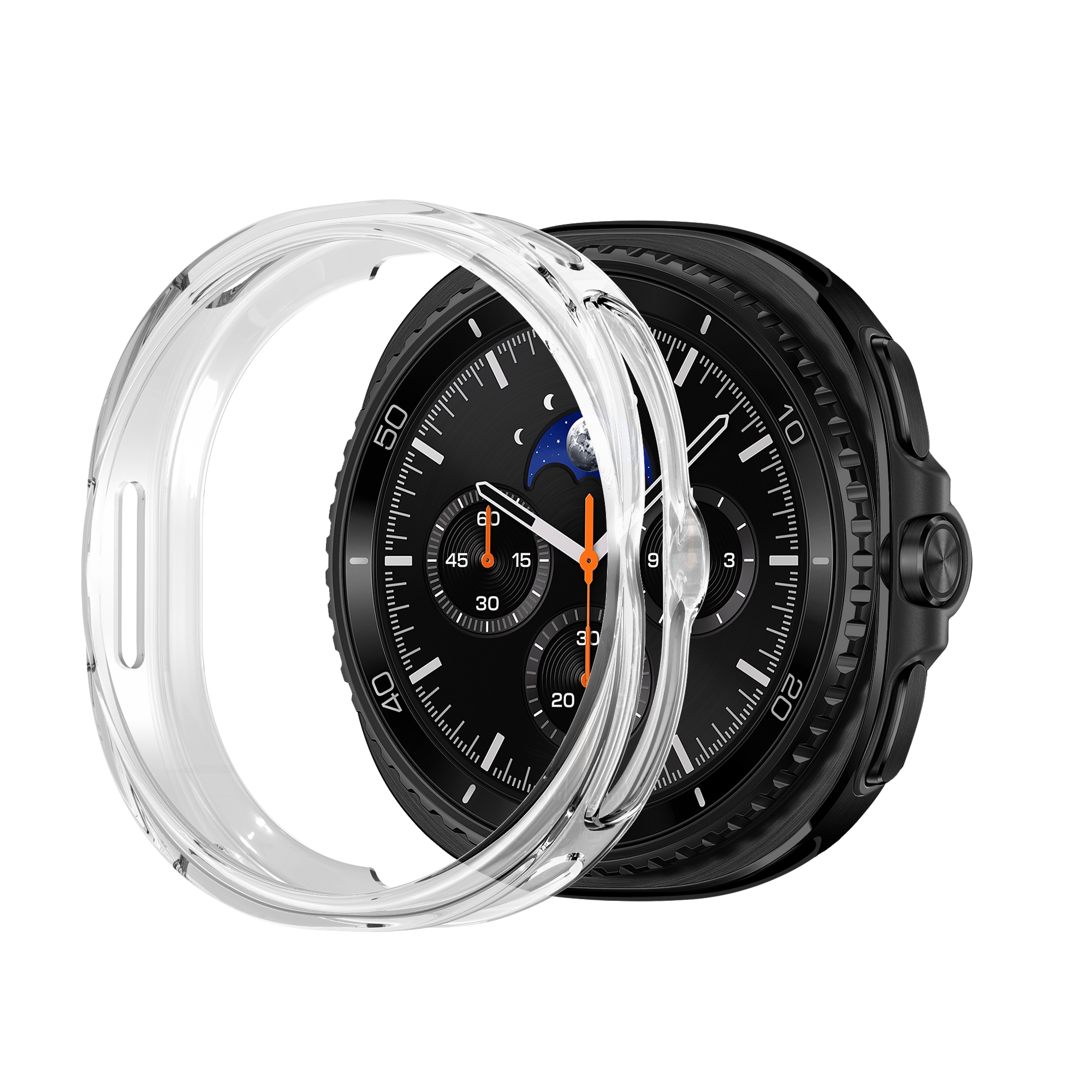 Bandz Samsung Galaxy Watch 8 Classic TPU Hülle (Transparant)