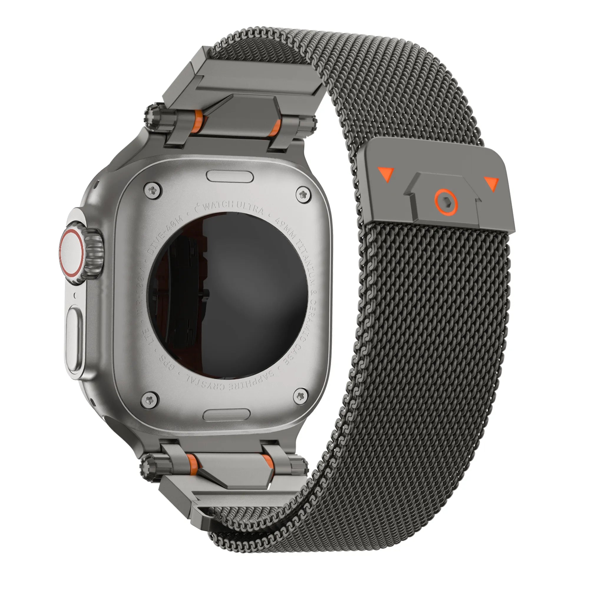 Bandz Apple Watch Robustes Milanese Loop Armband (Titan Grau)