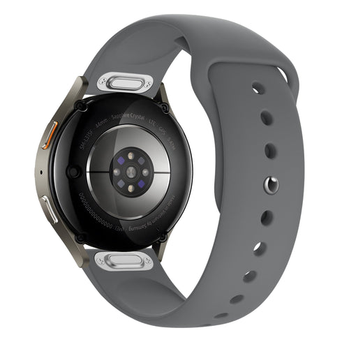 Bandz Pebble Round 2 - 20mm Sportarmband 'Easy Fit' (Grau)