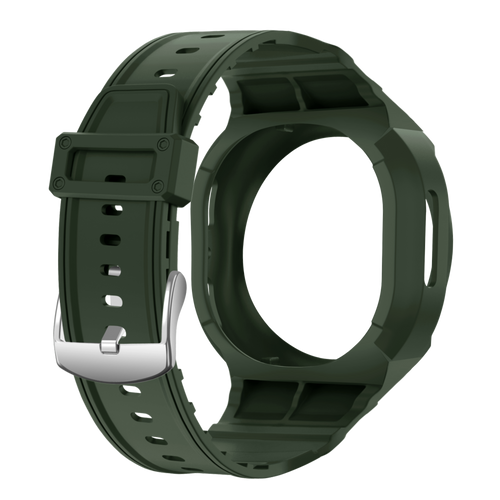 Samsung Galaxy Watch 8 - 44mm TPU Armband mit integrierter Hülle (Grün)