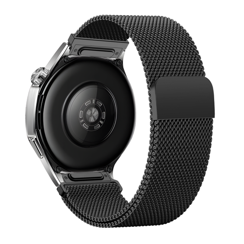 Bandz Huawei Watch GT Runner 'One Push' Milanese Armband (Schwarz)