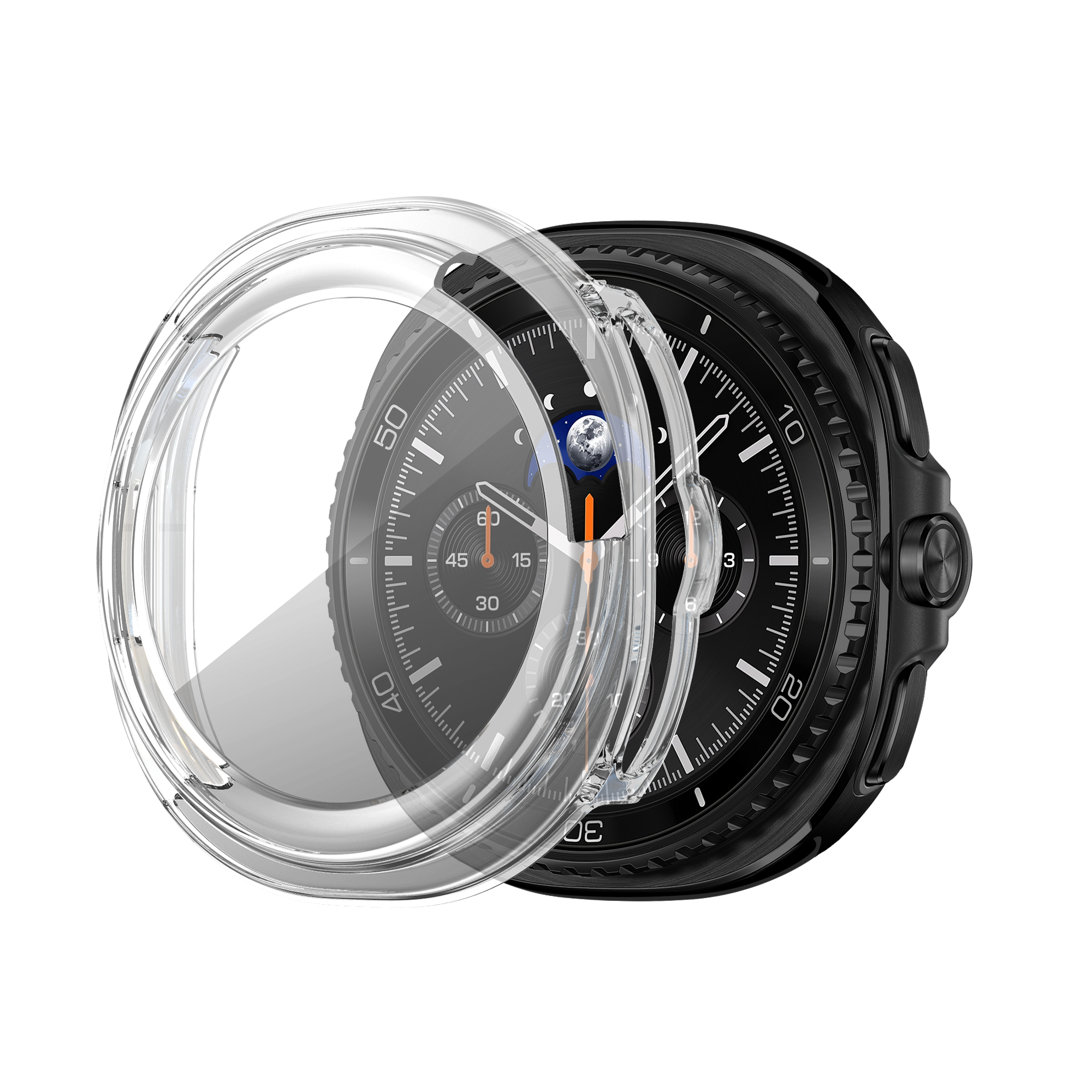 Bandz Samsung Galaxy Watch 8 Classic PC Hülle mit Glas (Transparant)