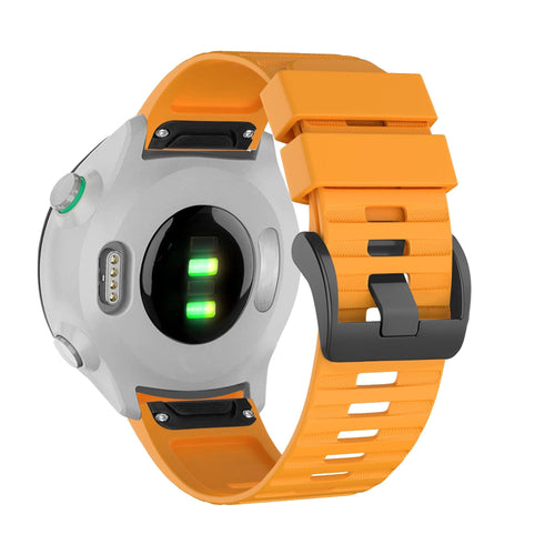 Bandz Garmin D2 Delta Buckled Silicone Strap (Orange)