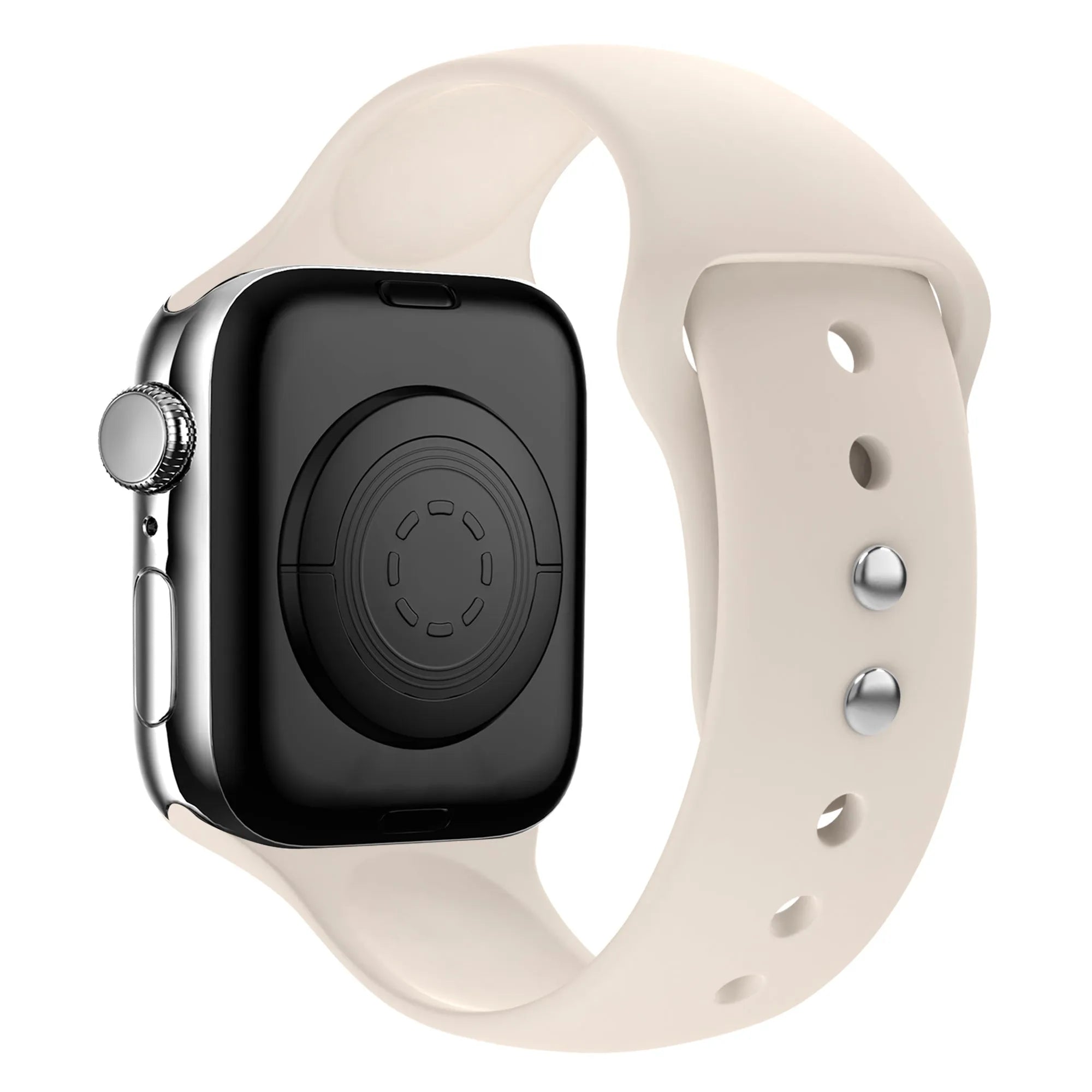 Bandz Apple Watch Dual Snap Silikonarmband (Polarstern)