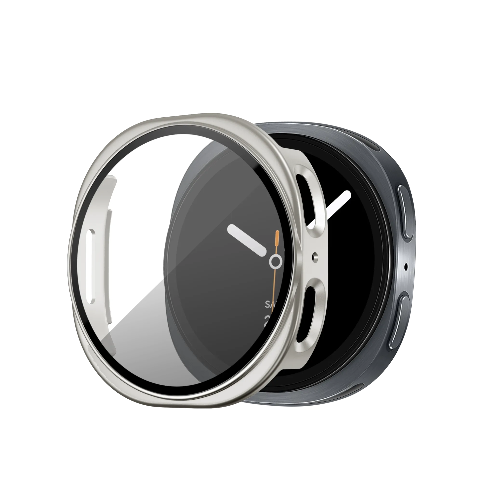 Bandz Samsung Galaxy Watch 8 - 40mm PC Cover with Glass (Starlight)