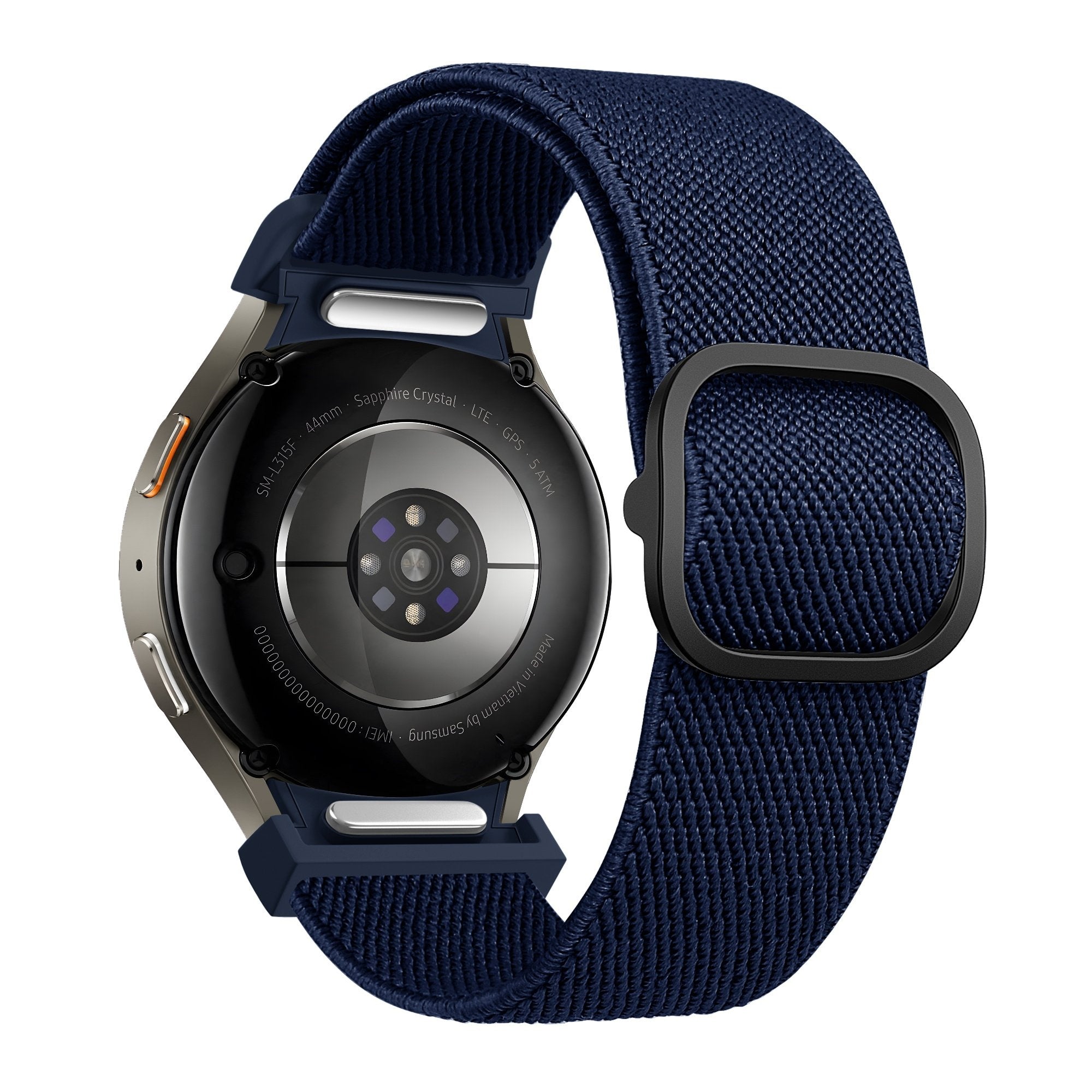 Bandz Samsung Galaxy Watch 6 Classic - 43mm Elastisches Armband 'Easy Fit' (Dunkel Blau)