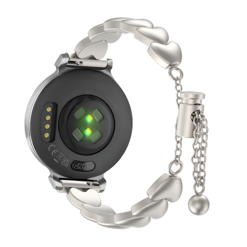 xoxo Wildhearts Garmin Lily 2 Steel Strap 'Hearts' (Starlight)