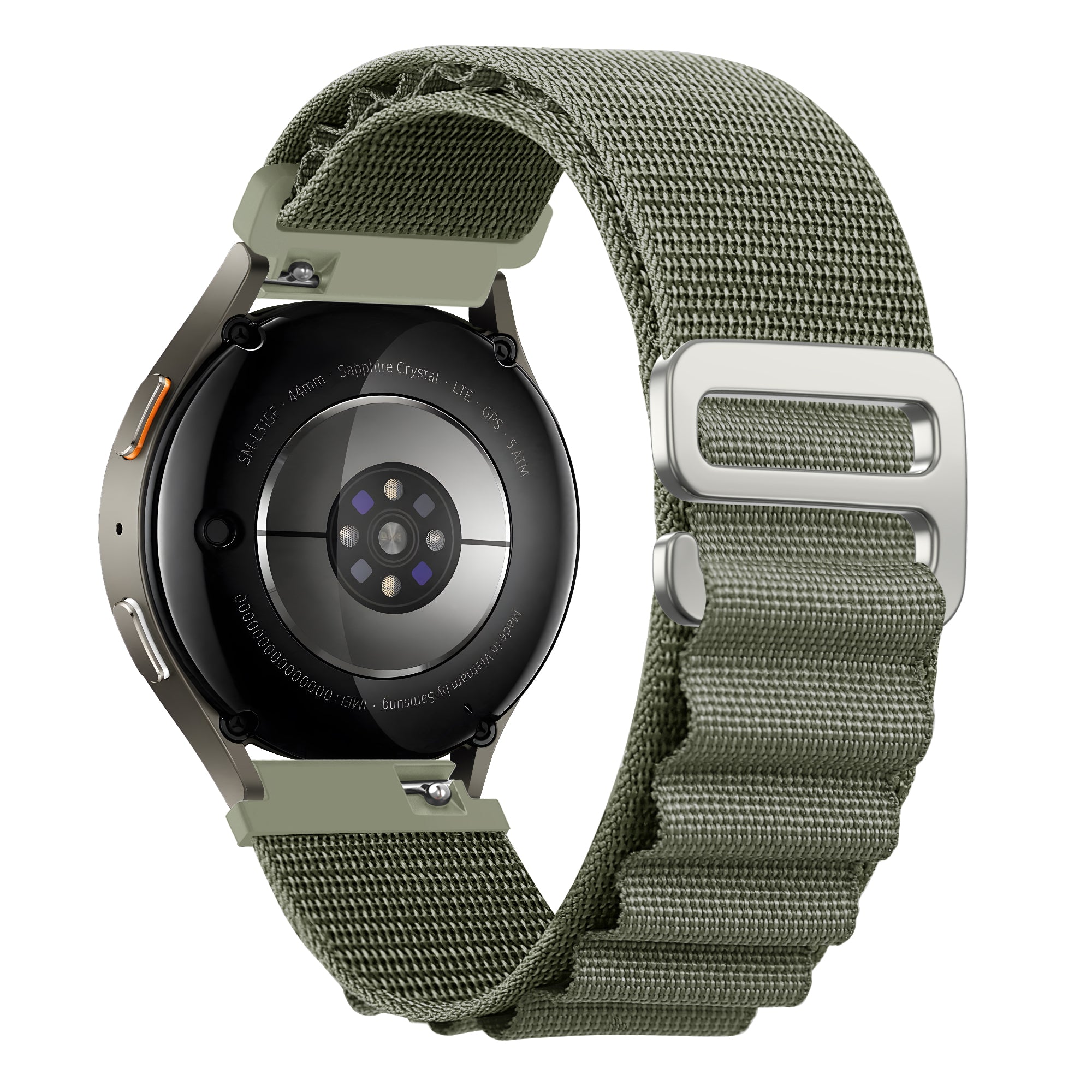 Bandz Samsung Galaxy Watch FE Alpine Nylonarmband (Olive)