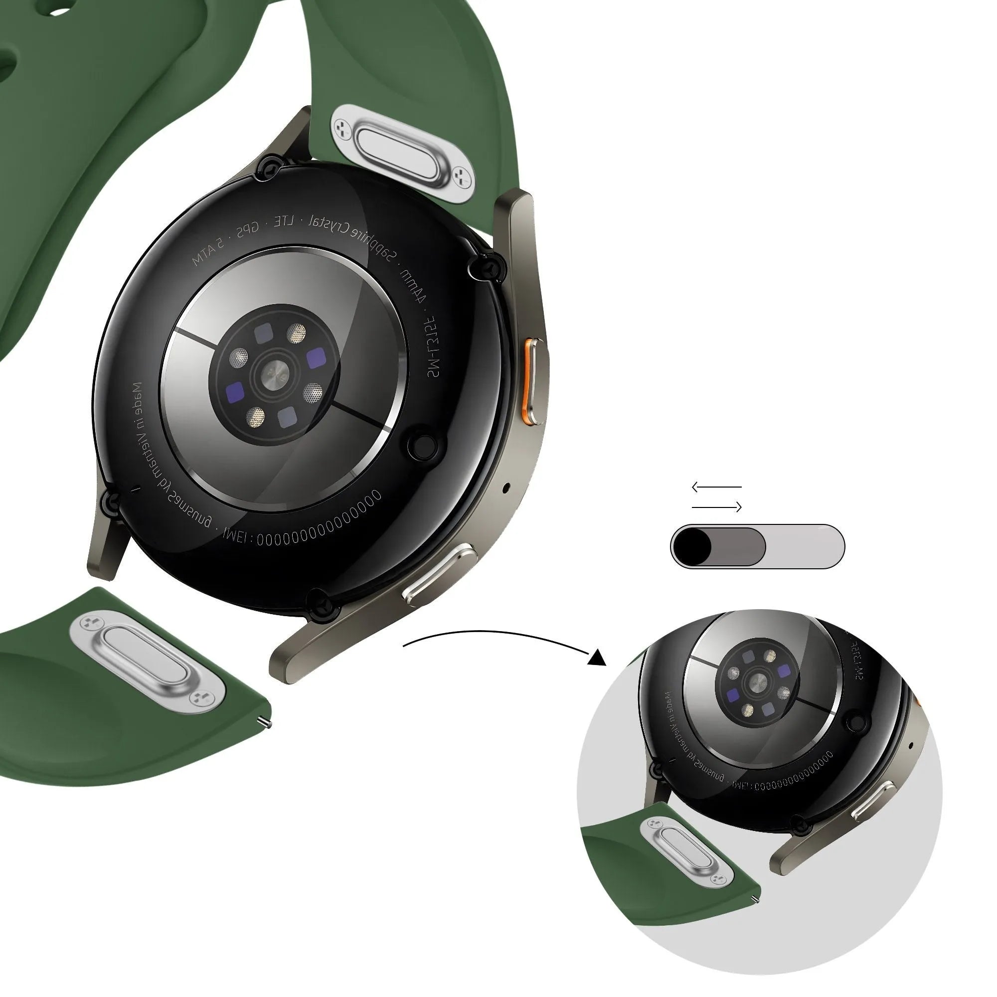 Bandz Coros Pace 2 Sport Armband 'Easy Fit' (Grün)