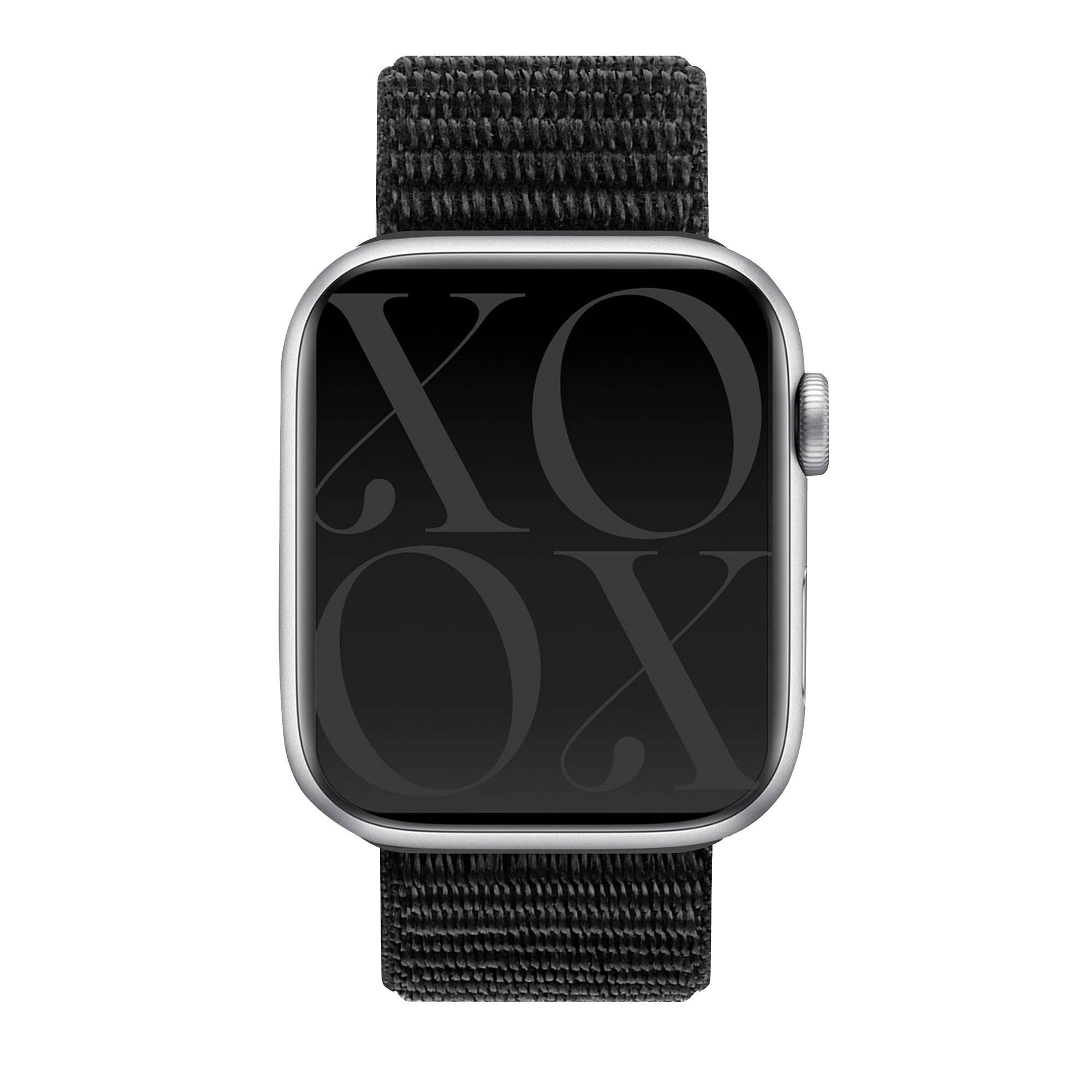xoxo Wildhearts Apple Watch Nylonarmband (Schwarz)